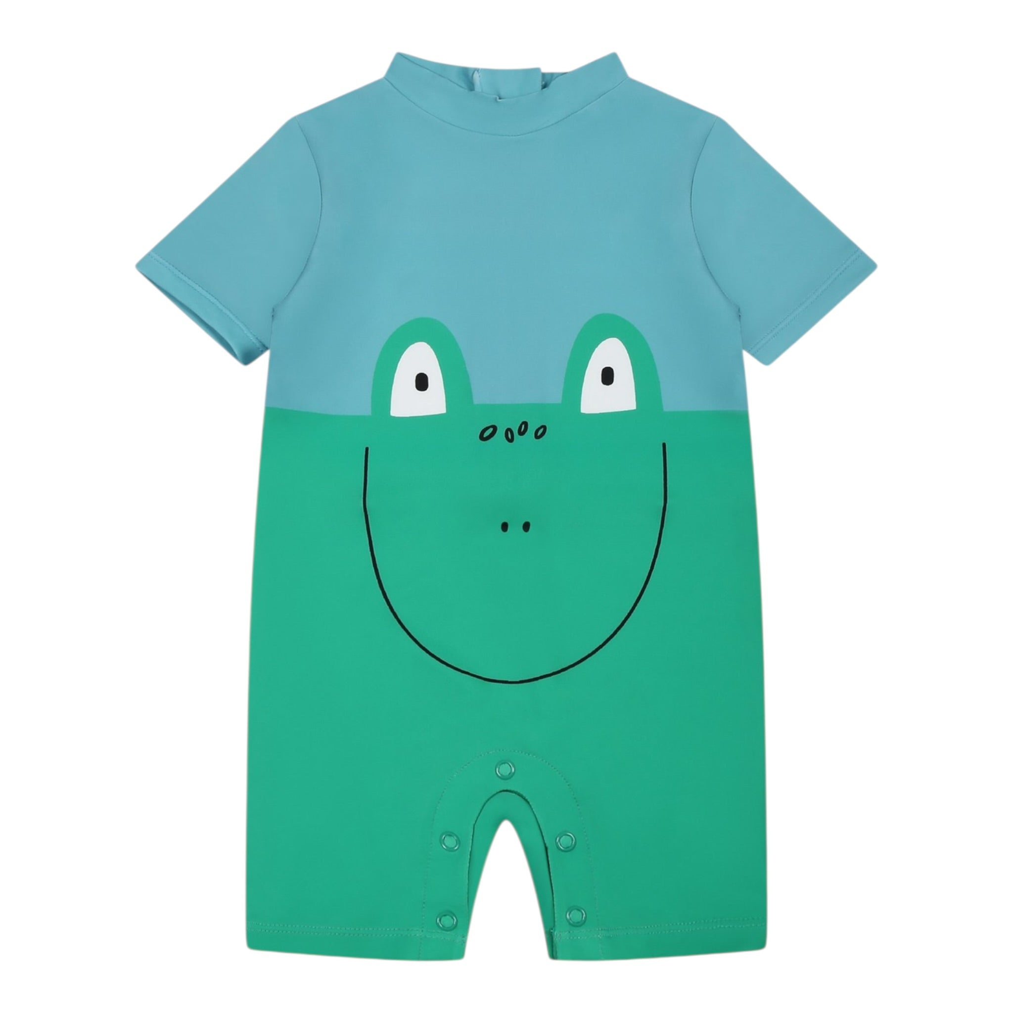 Stella Mccartney costume Mezza Manica Bicolore per Neonato TWC509 VERDE STELLA McCARTNEY 