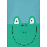 Stella Mccartney costume Mezza Manica Bicolore per Neonato TWC509 VERDE STELLA McCARTNEY 