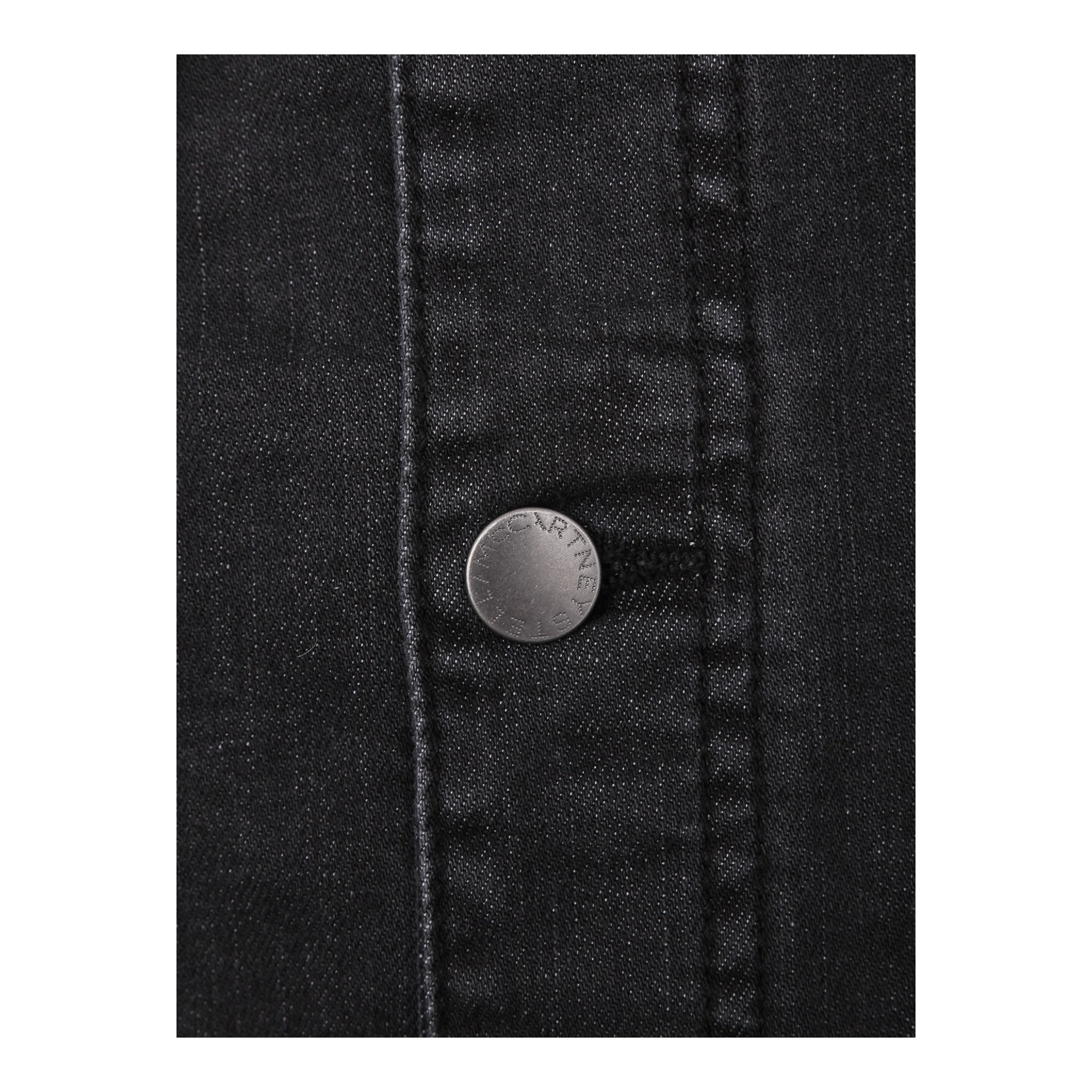 Stella Mccartney Giubbino In Denim Tinta Unita con Stampa per Bambino Z0531 NERO STELLA McCARTNEY 