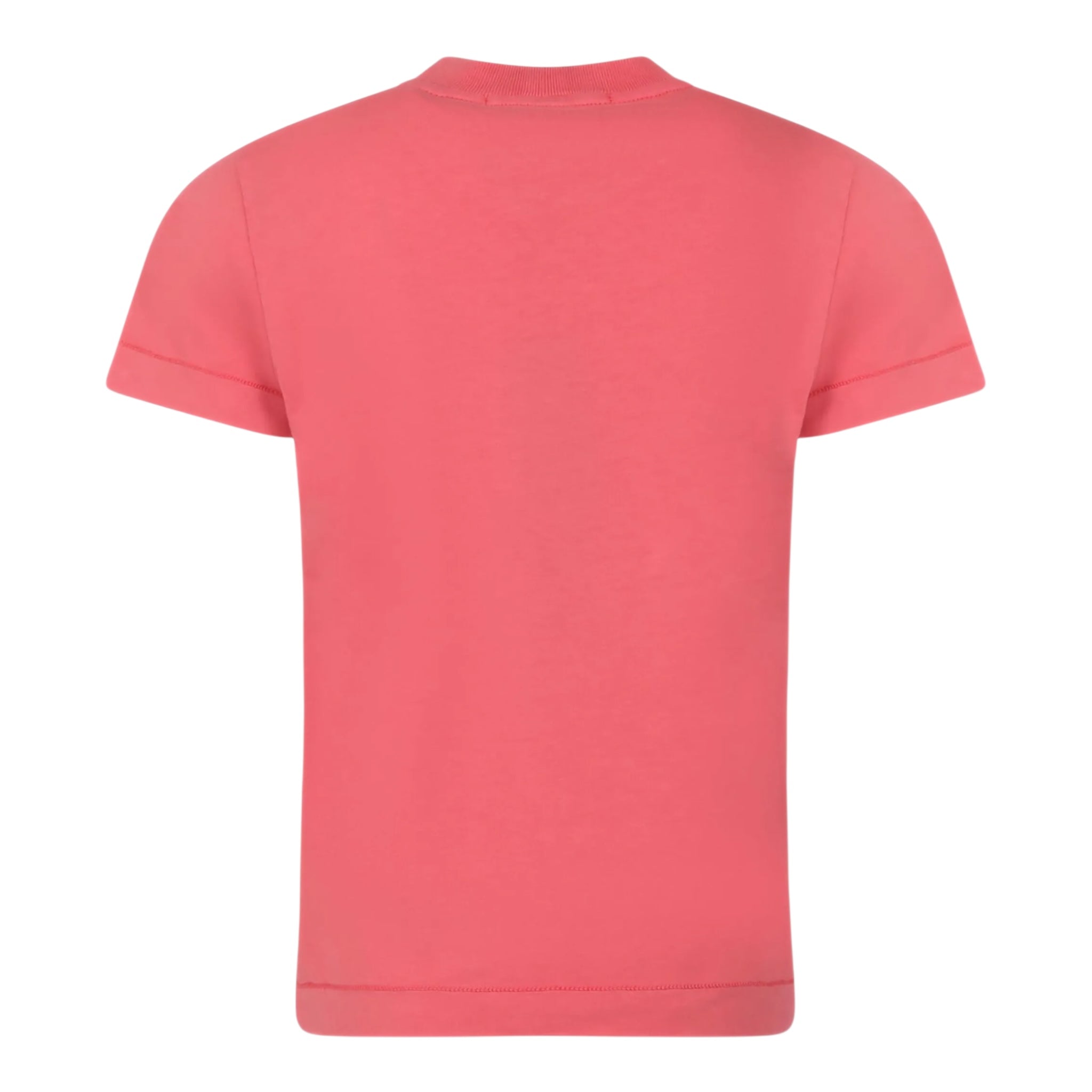 Stone Island T-Shirt Girocollo Tinta Unita con Logo per Bambino K1S162100002 SALMONE STONE ISLAND 