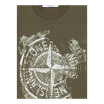 Stone Island T-Shirt Girocollo Tinta Unita con Logo per Bambino K1S16210001 VERDE STONE ISLAND 