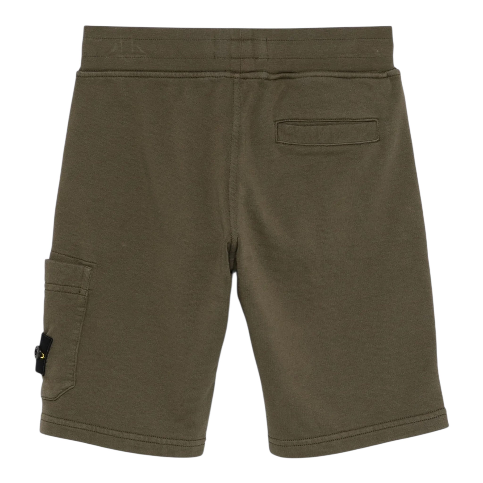 Stone Island Bermuda Tinta Unita con Elastico In Vita per Bambino K1S166S200006 VERDE STONE ISLAND 