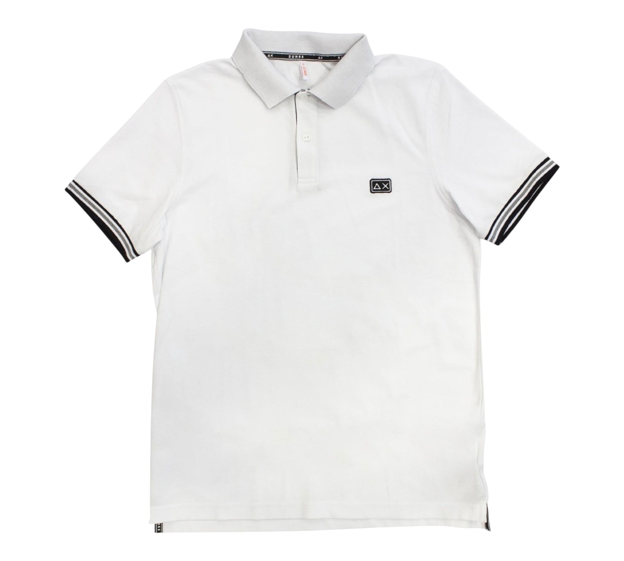 Sun68 Polo Mezza Manica Tinta Unita con Logo per Neonato A32314N BIANCO SUN68 