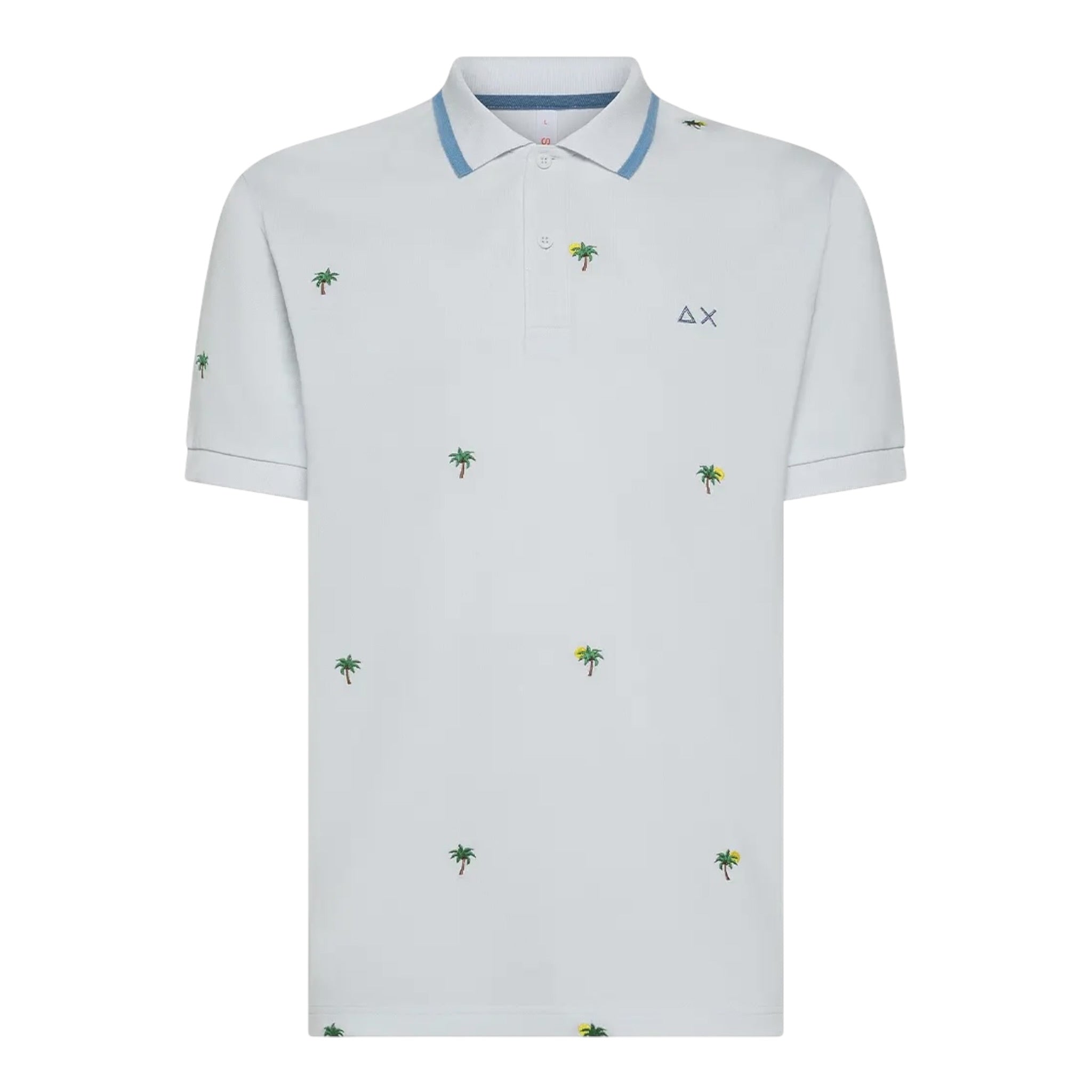 Sun68 Polo Mezza Manica Tinta Unita con Stampa per Neonato A35328XN BIANCO SUN68 