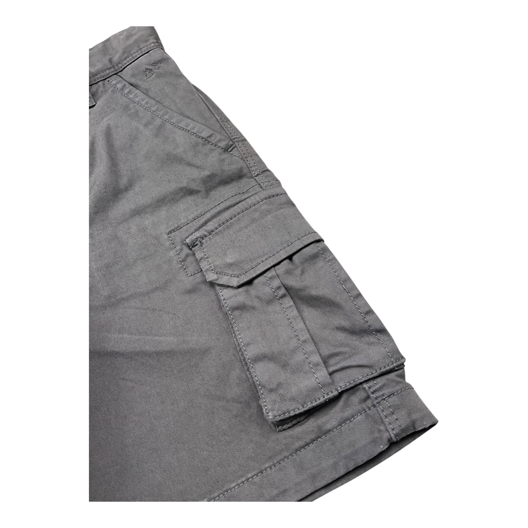Sun68 Bermuda Tinta Unita con Girovita Regolabile per Bambino CPB35304 GRIGIO SUN68 