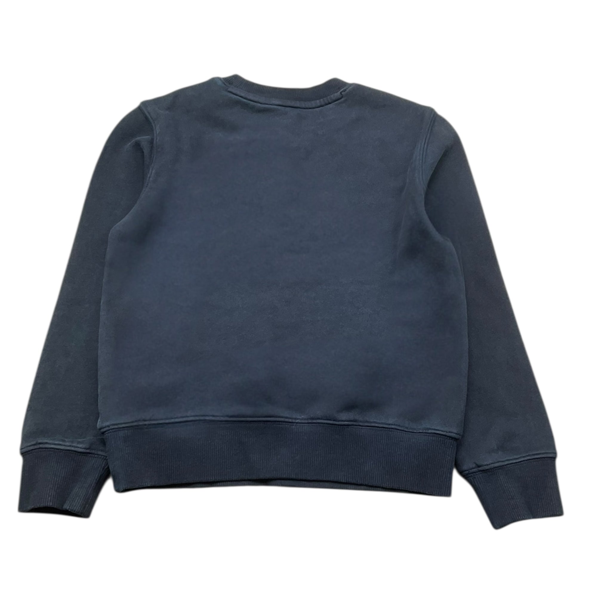 Sun68 Felpa Girocollo Tinta Unita con Logo per Bambino CPF35355 BLU SUN68 