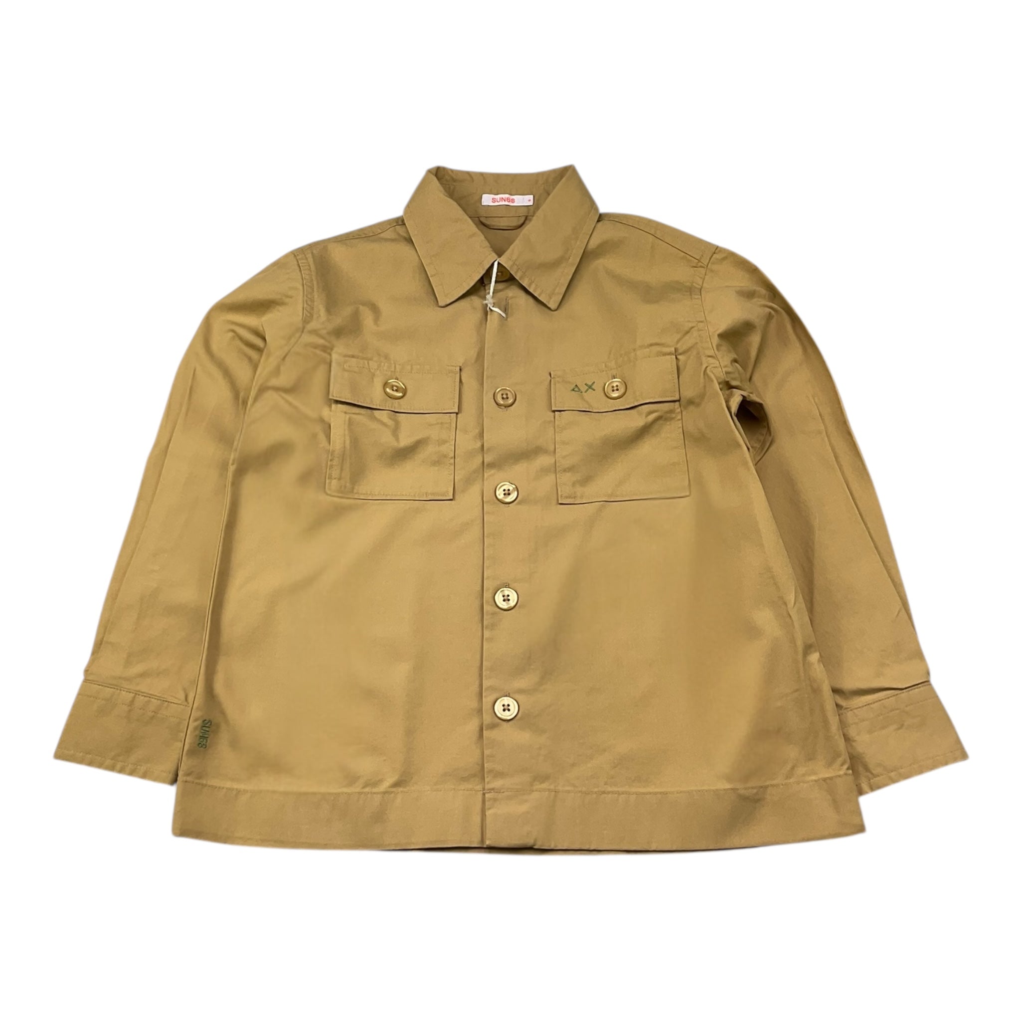 Sun68 Camicia Manica Lunga Tinta Unita per Bambino CPS35313 BEIGE SUN68 