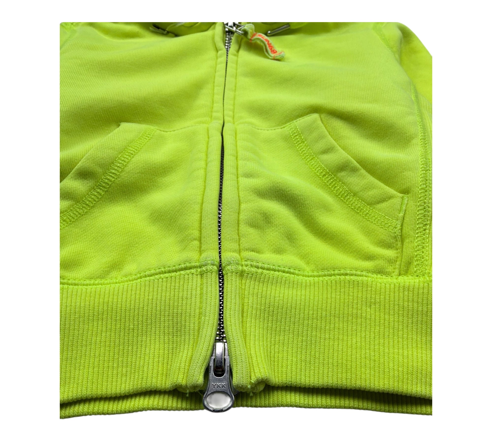 Sun68 Felpa con Zip E Cappuccio Tinta Unita per Neonato F31304N GIALLO FLUO SUN68 