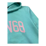 Sun68 Felpa Chiusa con Cappuccio Tinta Unita con Logo per Bambina F34332 VERDE ACQUA SUN68 