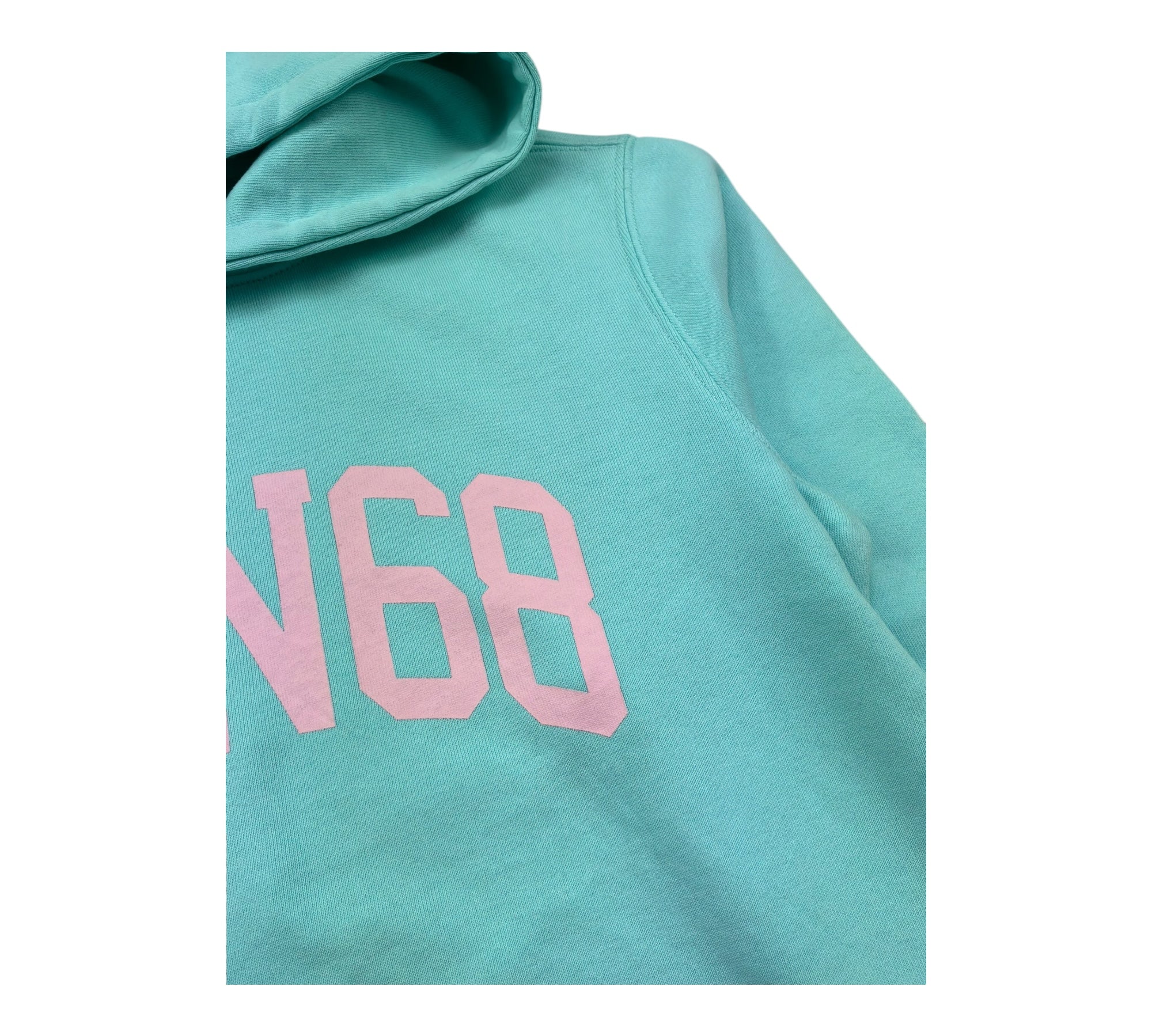 Sun68 Felpa Chiusa con Cappuccio Tinta Unita con Logo per Bambina F34332 VERDE ACQUA SUN68 