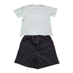 Suns  Completo 2 Pezzi T-Shirt-Bermuda Bicolore per Neonato COMS5107UB AZZURRO SUNS 