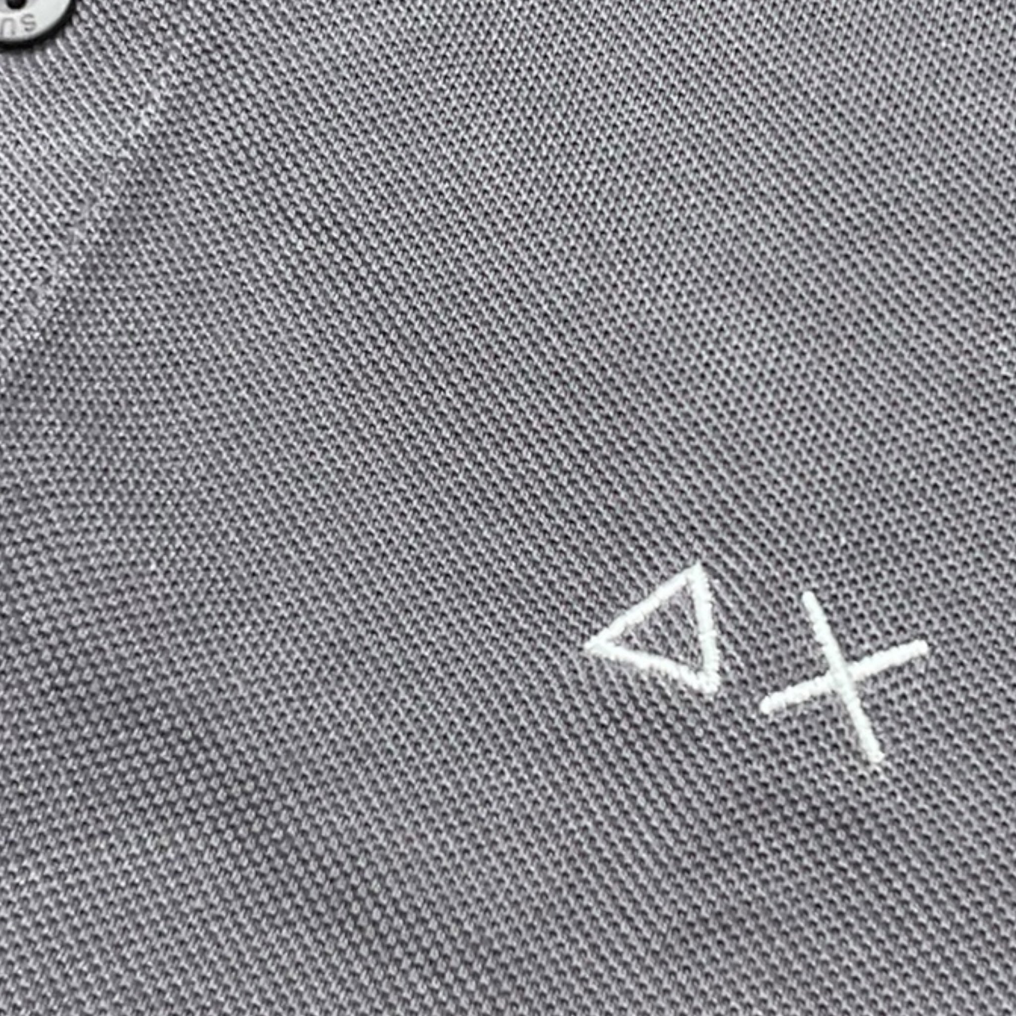 Suns68 Polo Mezza Manica Tinta Unita con Logo per Bambino CPA35301 GRIGIO SUNS68 