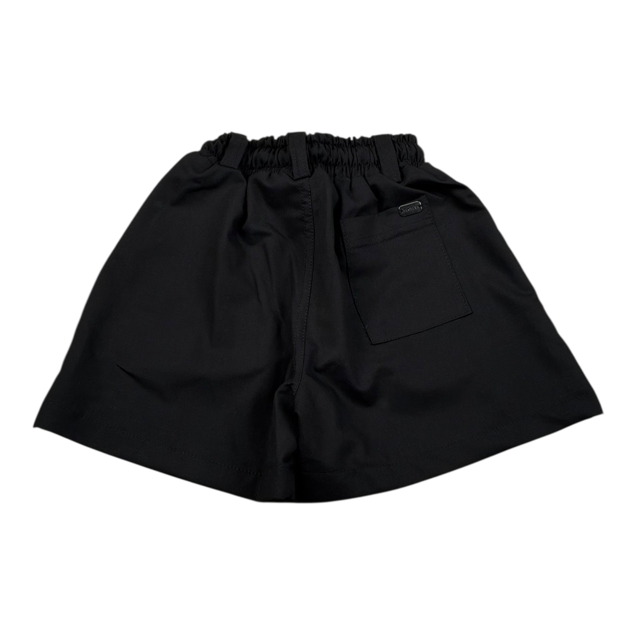 Syst Bermuda Tinta Unita con Elastico In Vita per Neonato BRB5004N NERO SYST 