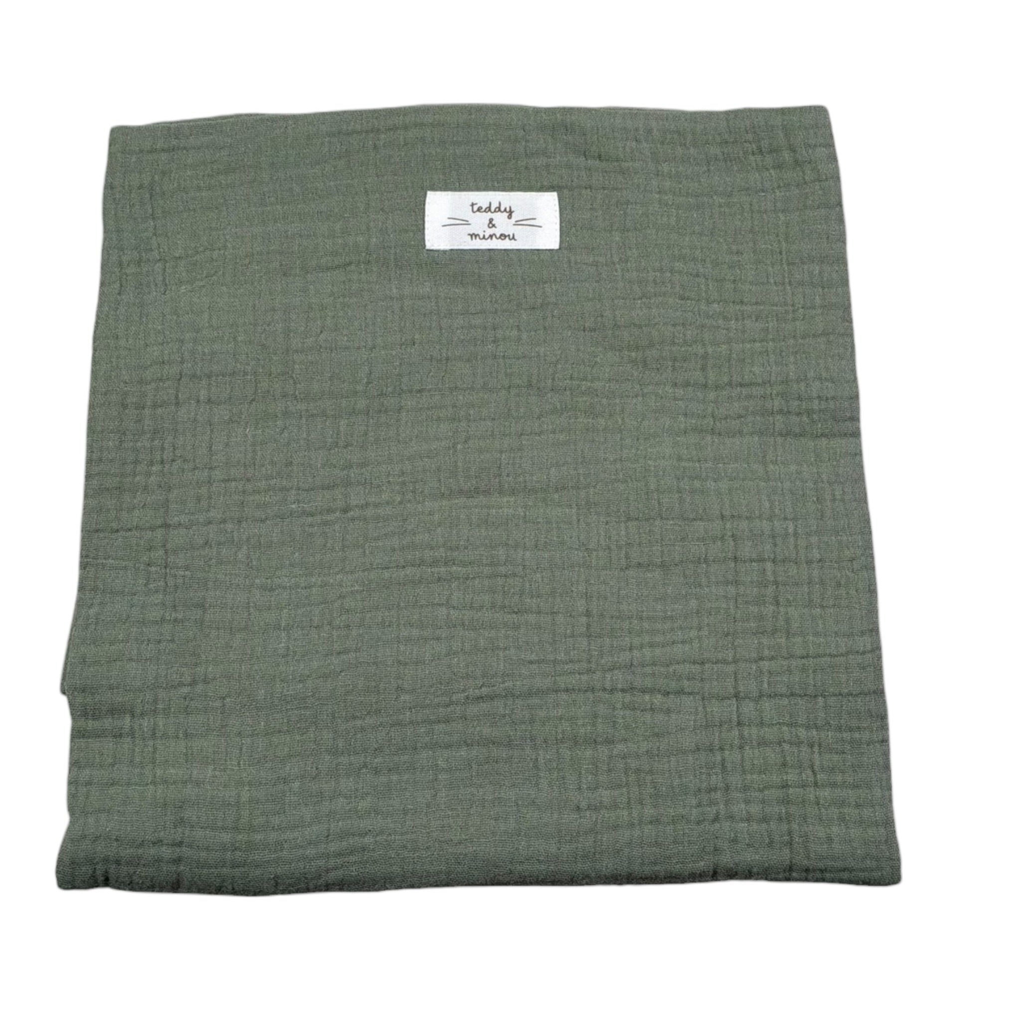 Teddy E Minou Coperta Tinta Unita per Neonato E25BI007C0070X VERDE TEDDY E MINOU 