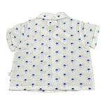Teddy E Minou Camicia Tinta Unita con Stampa per Neonato E25CI010C4025 BIANCO TEDDY E MINOU 