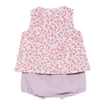 Teddy E Minou Completo 2 Pezzi Camicia-Culotte per Neonata E25CP045C4131 LILLA TEDDY E MINOU 