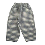 Teddy E Minou Pantalone Tinta Unita con Fantasia A Quadri per Bambina E25PT016C3159 VERDE TEDDY E MINOU 