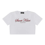 The North Face T-Shirt tinta unita con Stampa Bianco per Bambina DQ2728 BIANCO THE NORTH FACE 