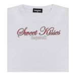 The North Face T-Shirt tinta unita con Stampa Bianco per Bambina DQ2728 BIANCO THE NORTH FACE 