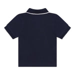 Timberland Polo Mezza Manica Tinta Unita con Logo per Neonato T05K52 BLU TIMBERLAND 