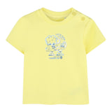 Timberland T-Shirt Girocollo Tinta Unita con Stampe per Neonato T60388 GIALLO TIMBERLAND 