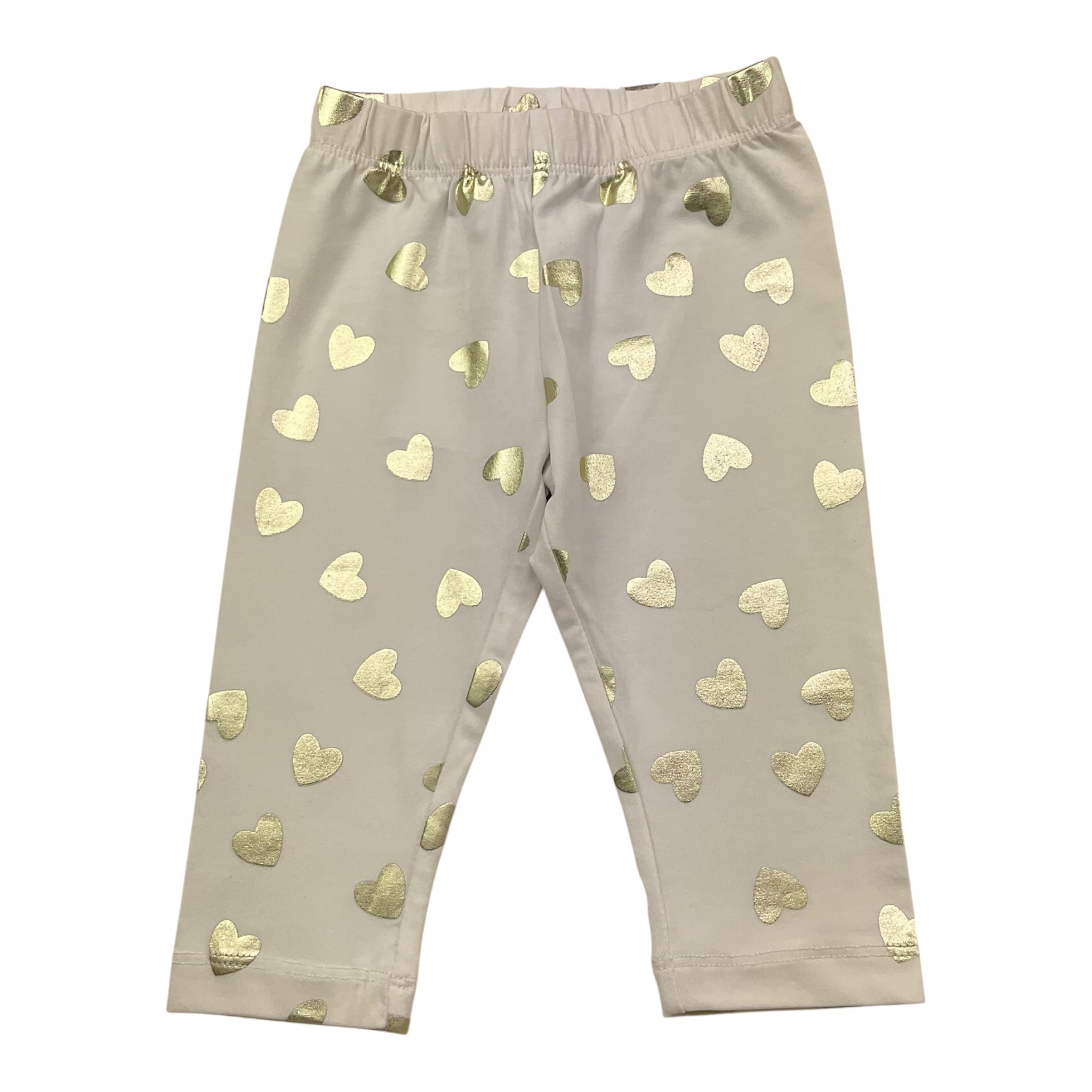 To Be Too Leggins Tinta Unita con Fantasia per Neonata JFJ BIANCO TO be too 