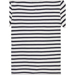 Tommy Hilfiger T-Shirt Girocollo Tinta Unita con Fantasia A Righe per Bambino KB0KB068799 BIANCO TOMMY HILFIGER 