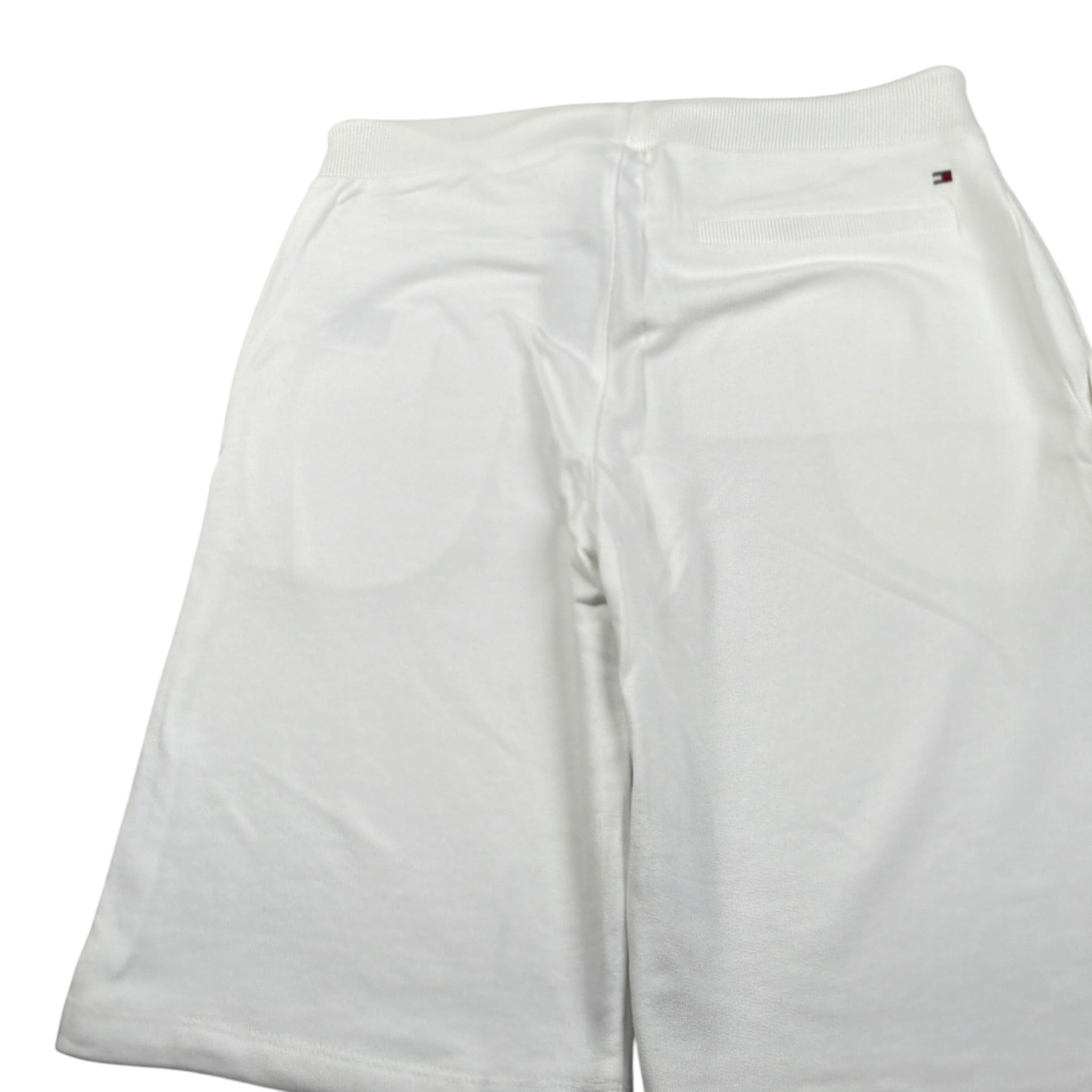 Tommy Hilfiger Bermuda tinta unita con Logo Bianco per Bambino KB0KB08361X BIANCO TOMMY HILFIGER 