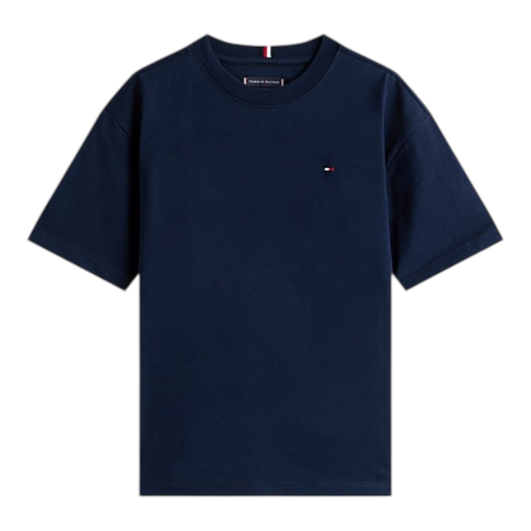 Tommy Hilfiger T-Shirt Girocollo Tina Unita con Stampa per Neonato KB0KB08575X BLU TOMMY HILFIGER 