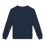 Tommy Hilfiger Felpa Girocollo Tinta Unita con Stampa per Bambino KB0KB09315 BLU TOMMY HILFIGER 