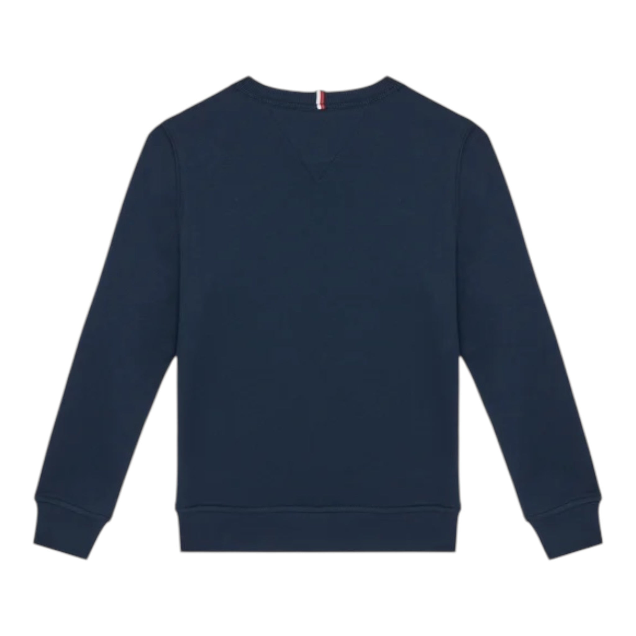 Tommy Hilfiger Felpa Girocollo Tinta Unita con Stampa per Bambino KB0KB09315 BLU TOMMY HILFIGER 