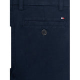 Tommy Hilfiger Pantalone Tinta Unita con Girovita Regolabile per Bambino KB0KB09435 BLU TOMMY HILFIGER 