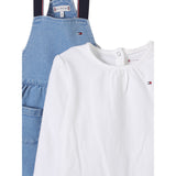 Tommy Hilfiger Completo 2 Pezzi Shirt-Abito per Neonata KN0KN01977 AZZURRO TOMMY HILFIGER 