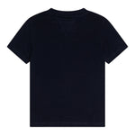 Tommy Hilfiger T-Shirt Girocollo Tinta Unita con Logo per Neonato KN0KN02024X BLU TOMMY HILFIGER 