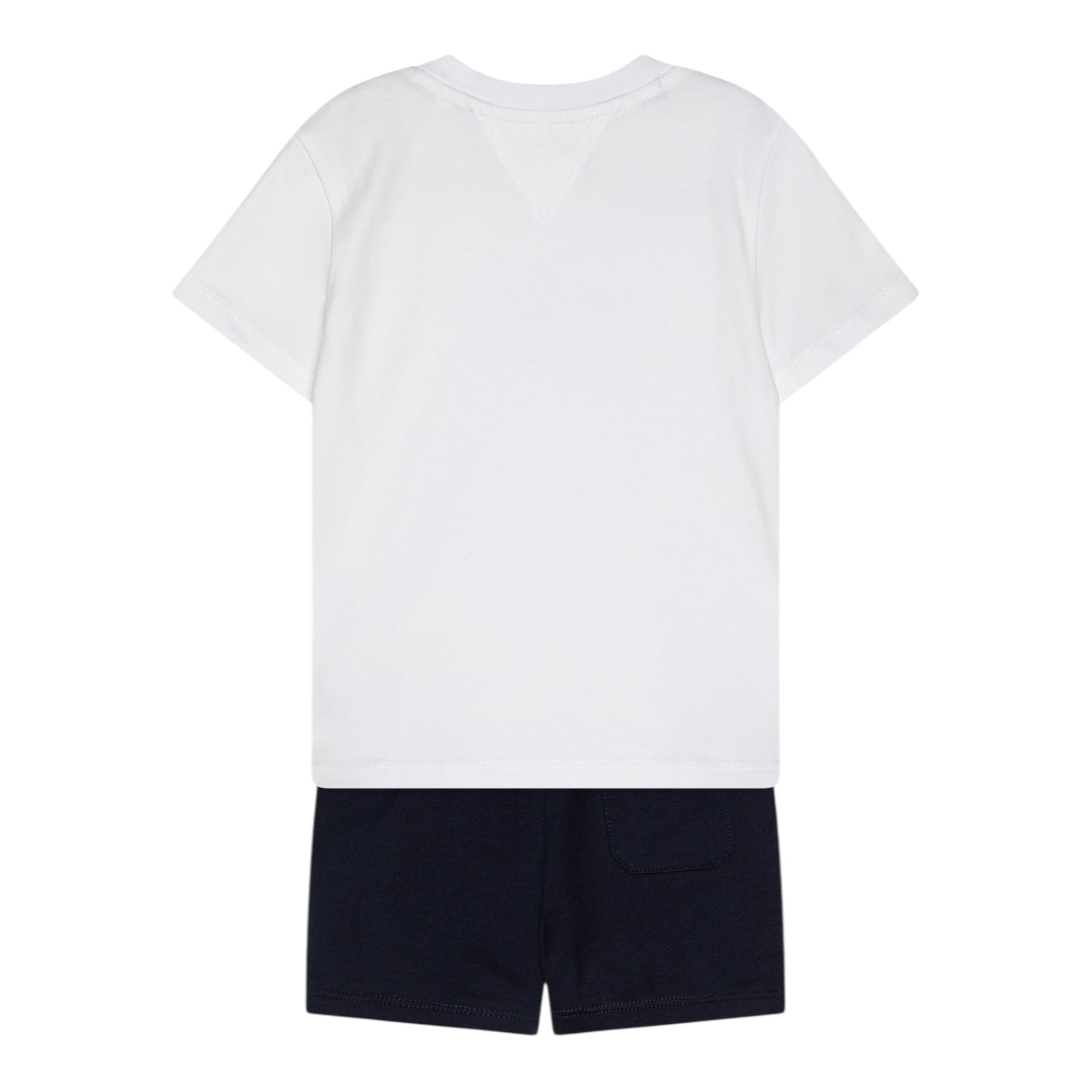 Tommy Hilfiger Completo 2 Pezzi T-Shirt-Bermuda  per Neonato KN0KN02047X BIANCO/BLU TOMMY HILFIGER 