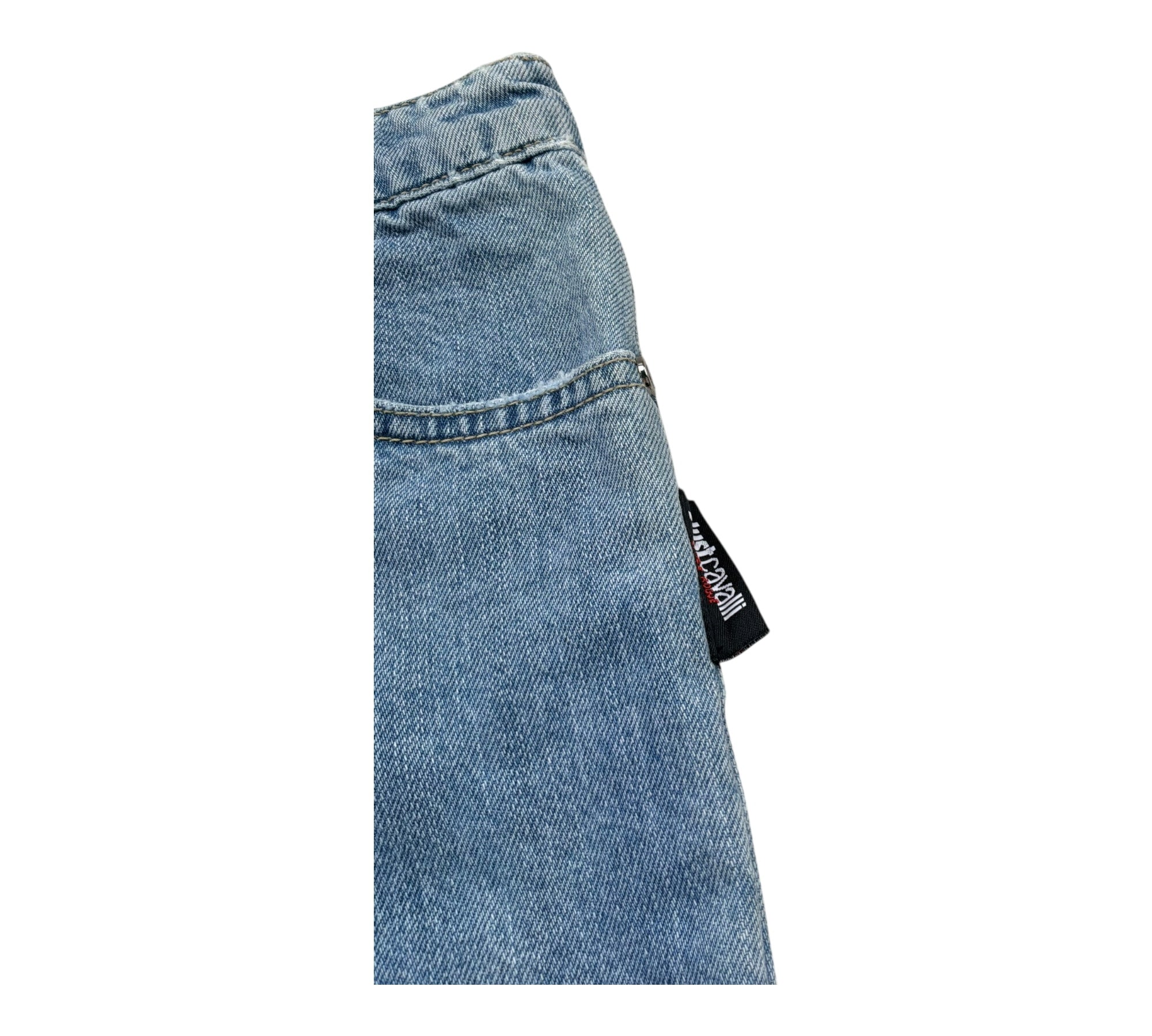 Trussardi Bermuda Tinta Unita In Denim per Bambino JBP26164BE BLU TRUSSARDI 