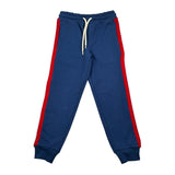 Trussardi Pantalone Tuta Tinta Unita con Profili In Contrasto per Bambino TBP26054PA BLU TRUSSARDI 