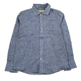 Trussardi Camicia Manica Lunga Tinta Unita per Bambino TBP26065CA BLU TRUSSARDI 
