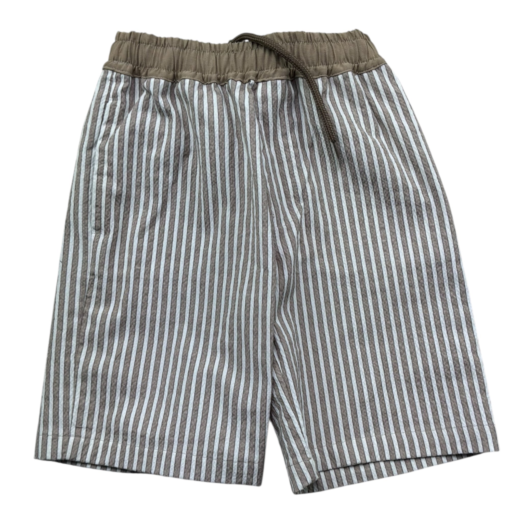 Trussardi Bermuda Bicolore con Fantasia A Righe per Bambino TBP26068BE BIANCO/BEIGE TRUSSARDI 