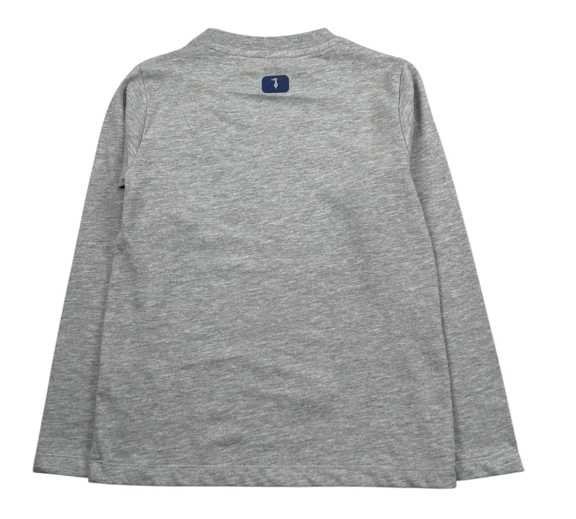 Trussardi Shirt Girocollo Tinta Unita con Logo per Bambino TBP26117TS GRIGIO TRUSSARDI 