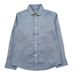 Trussardi Camicia Manica Lunga Tinta Unita per Bambino TBP26136CA AZZURRO TRUSSARDI 