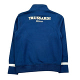 Trussardi Felpa con Zip Tinta Unita E Logo per Bambino TBP26149FE BLU TRUSSARDI 