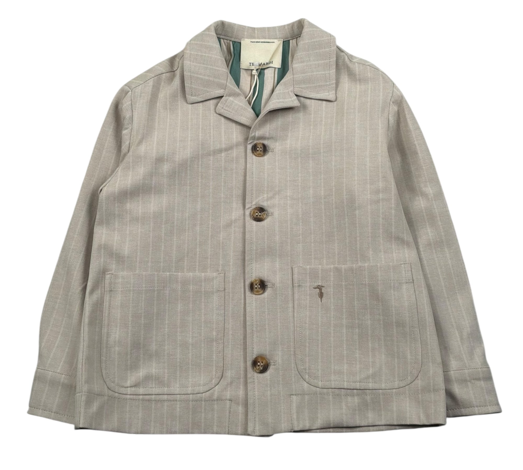 Trussardi Giacca Tinta Unita con Bottoni per Bambino TBP26166GC BEIGE TRUSSARDI 