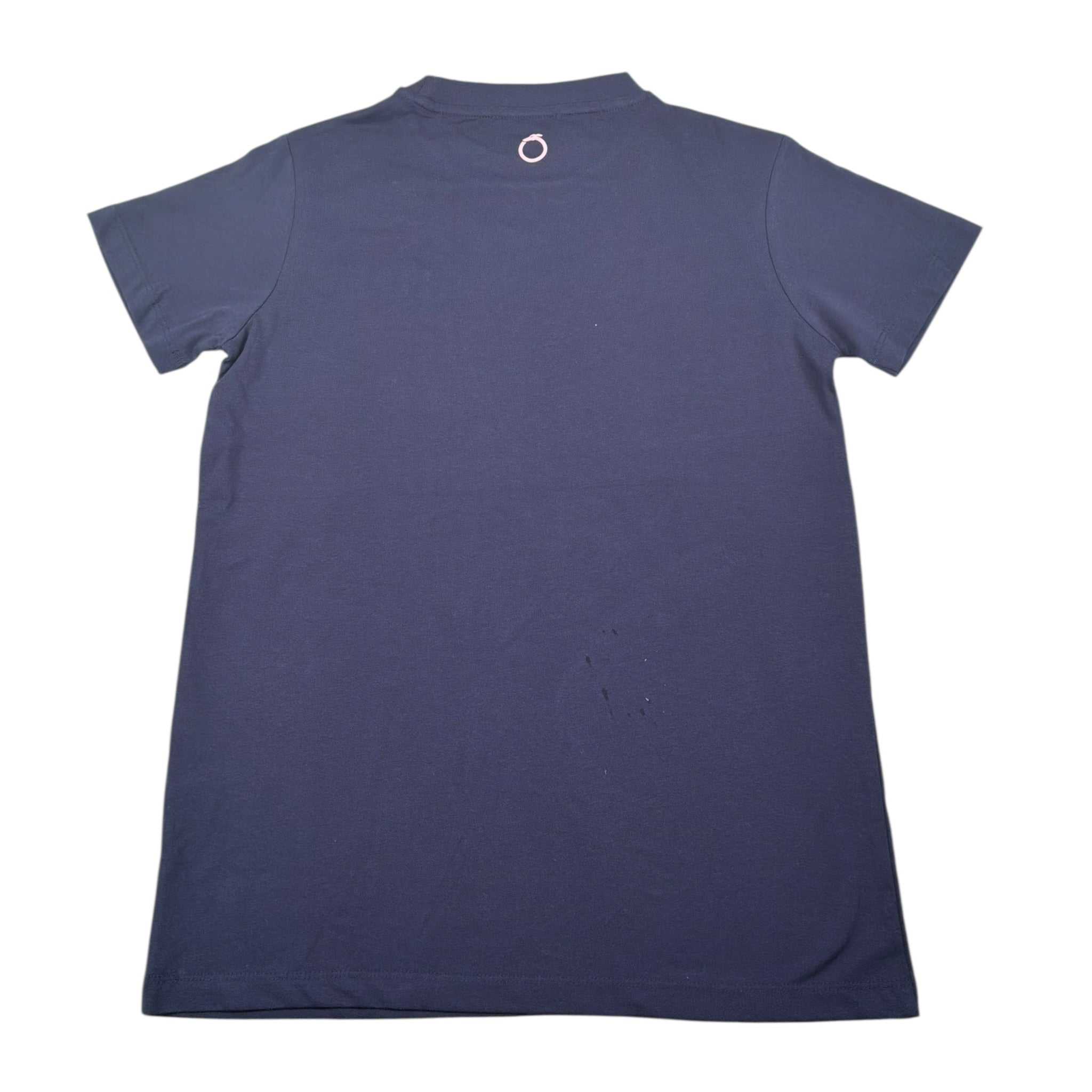 Trussardi T-Shirt Girocollo Tinta Unita con Stampa per Bambina TGP25004TS BLU TRUSSARDI 
