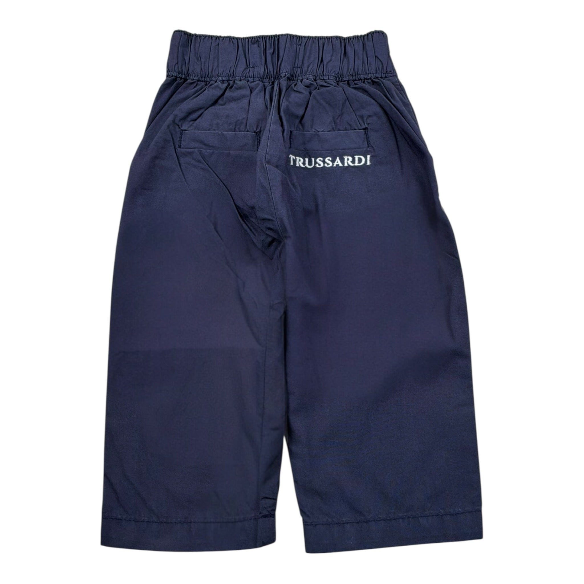Trussardi Pantalone Tinta Unita con Elastico In Vita per Neonato TIP24072PA BLU TRUSSARDI 