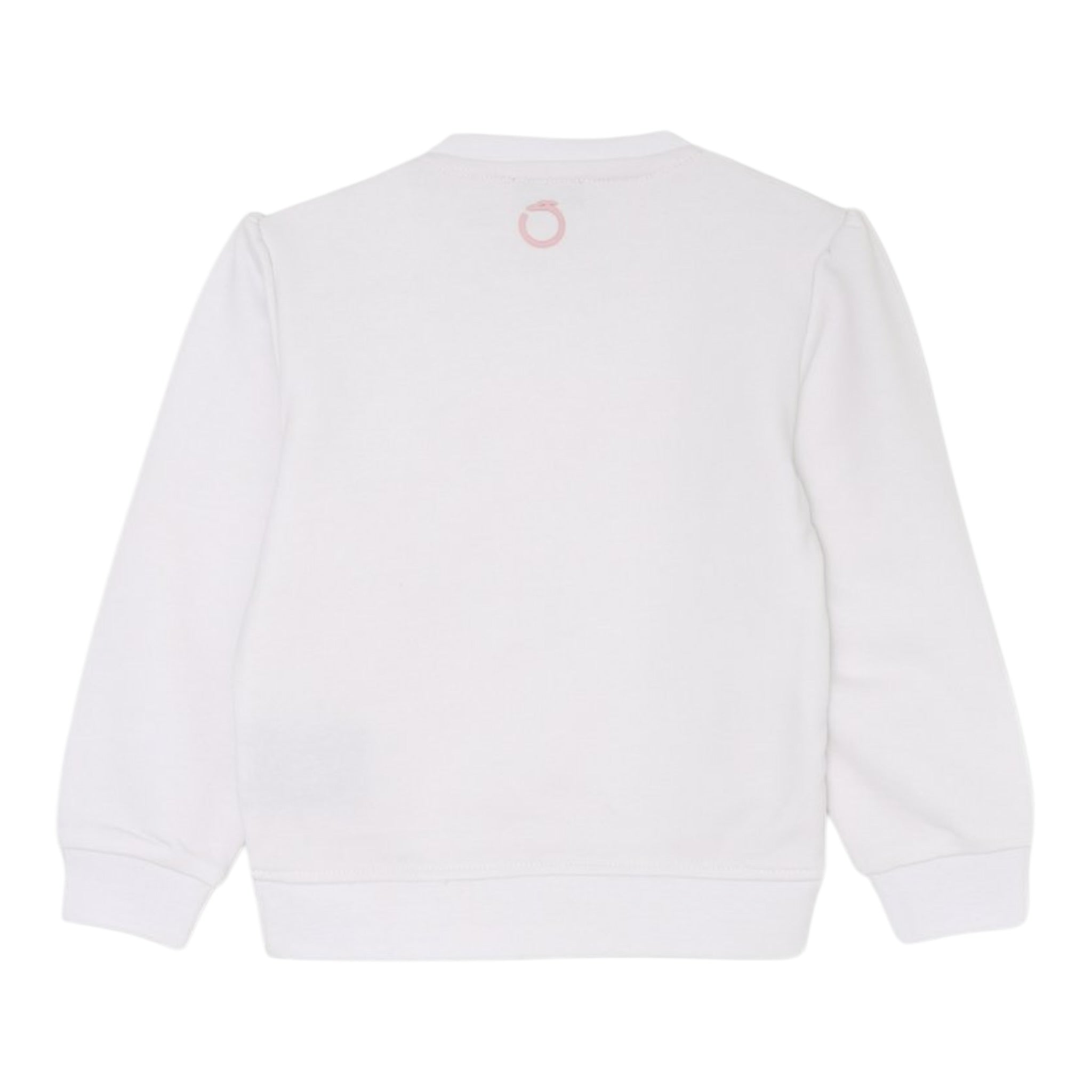 Trussardi Felpa Chiusa Girocollo Tinta Unita con Logo per Neonata TIP25008FE BIANCO TRUSSARDI 