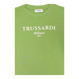 Trussardi T-Shirt Girocollo Tinta Unita con Stampa per Neonato TIP250111TS VERDE TRUSSARDI 
