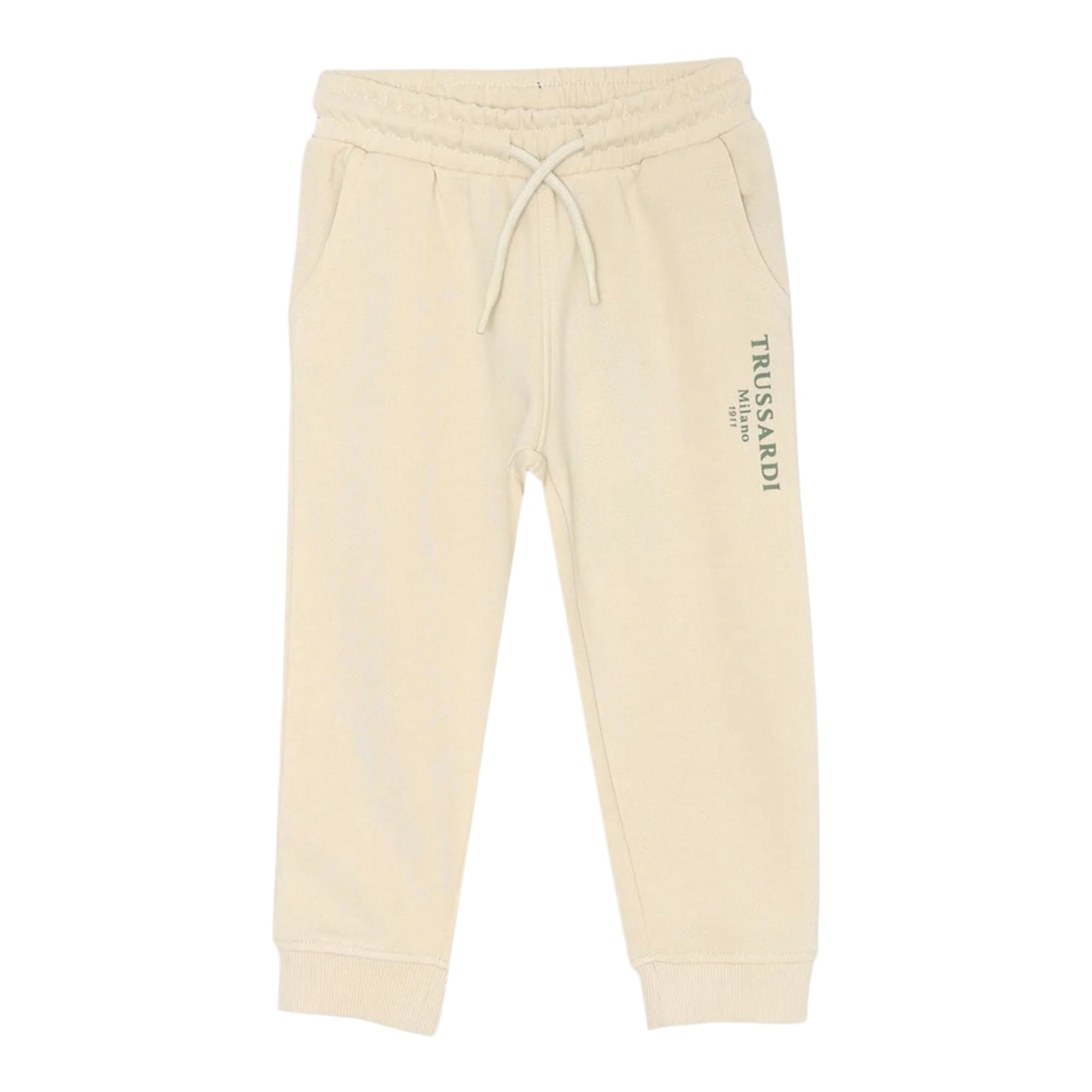 Trussardi Pantalone Tinta Unita con Elastico In Vita per Neonato TIP25015PA BEIGE TRUSSARDI 