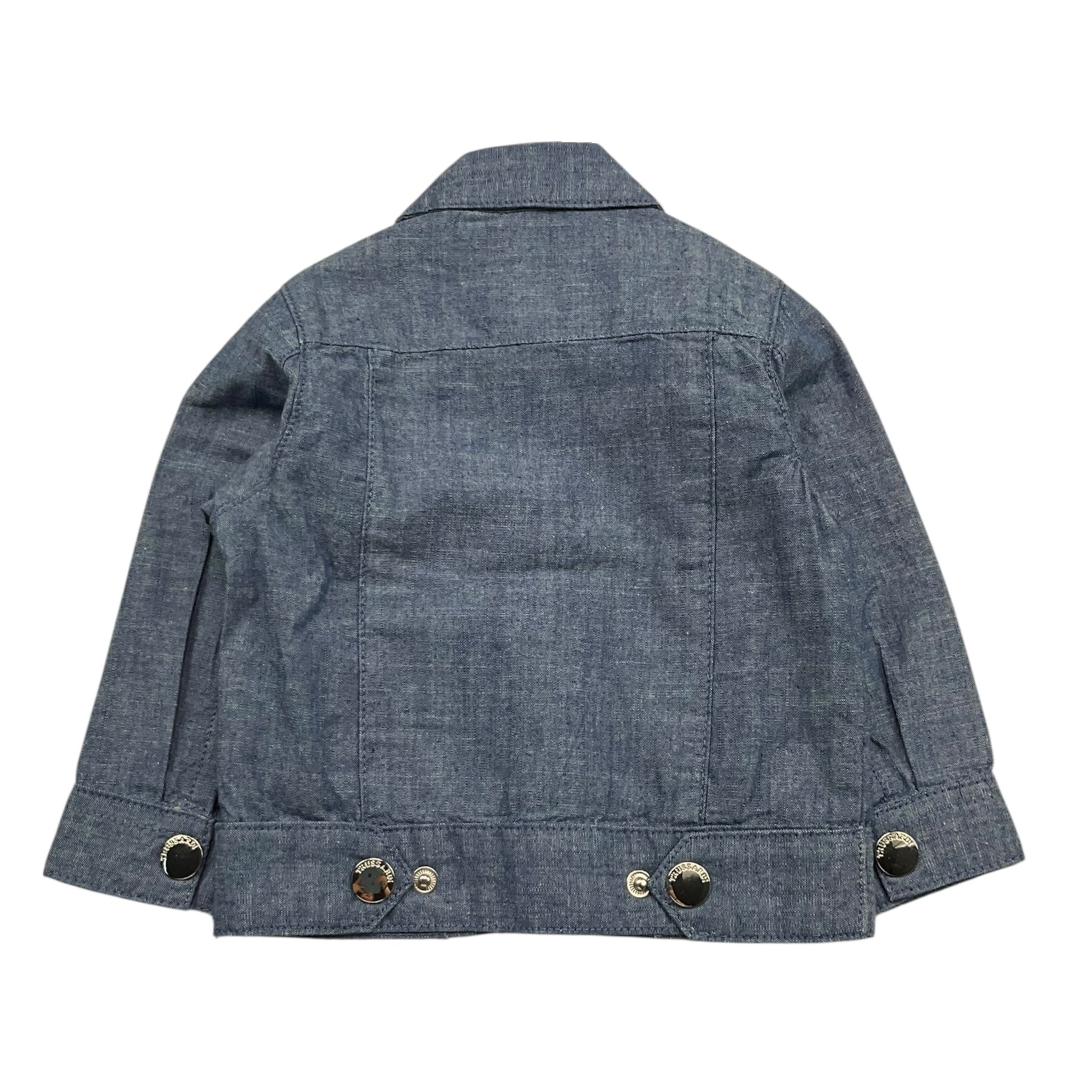 Trussardi Camicia In Denim Tinta Unita con Stampa per Neonato TIP25019GB AZZURRO TRUSSARDI 