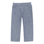 Trussardi Pantalone tinta unita con 5 Tasche Blu per Bambino TIP25035JE BLU TRUSSARDI 